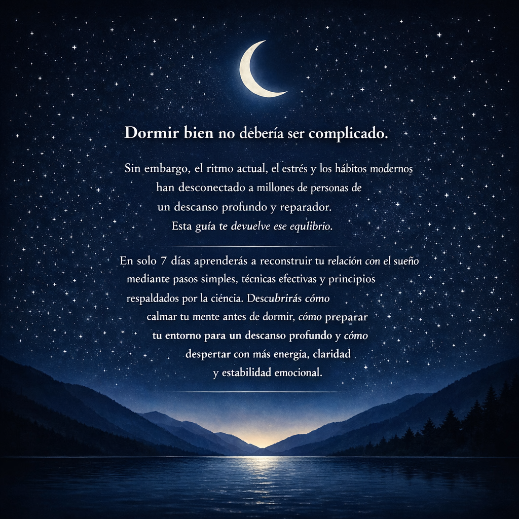 Duerme Mejor en 7 Días — La Guía Digital Definitiva