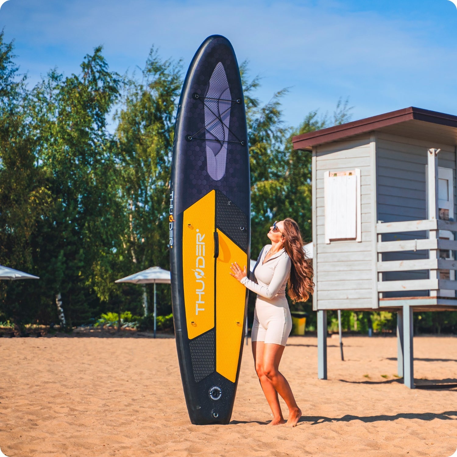 Tabla De SURF 320 Cm Remos Inflables Hasta 150 Kg Set Completo Tabla De Surf THUNDER® IPPO